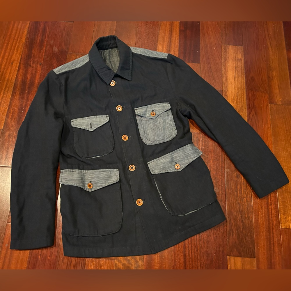 Unique Capalbio Jacket Coat Mens Italian Western Style Mixed Print Hunter US XXL